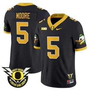 Dante Moore Stitched Vapor Black Jersey For Mens Youths Select